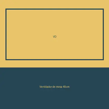 Ventilador de mesa 40cm
