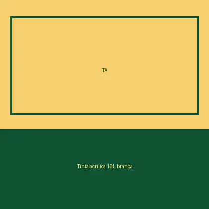 Tinta acrílica 18L branca