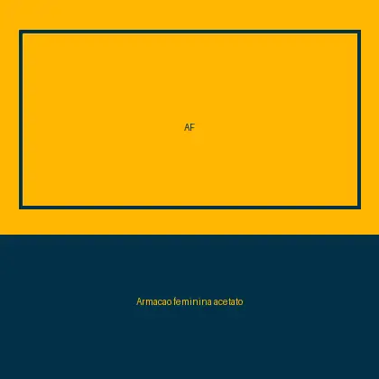 Armação feminina acetato