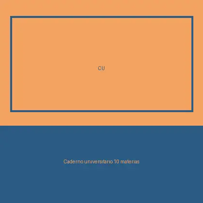Caderno universitário 10 matérias