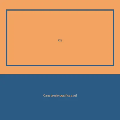 Caneta esferográfica azul